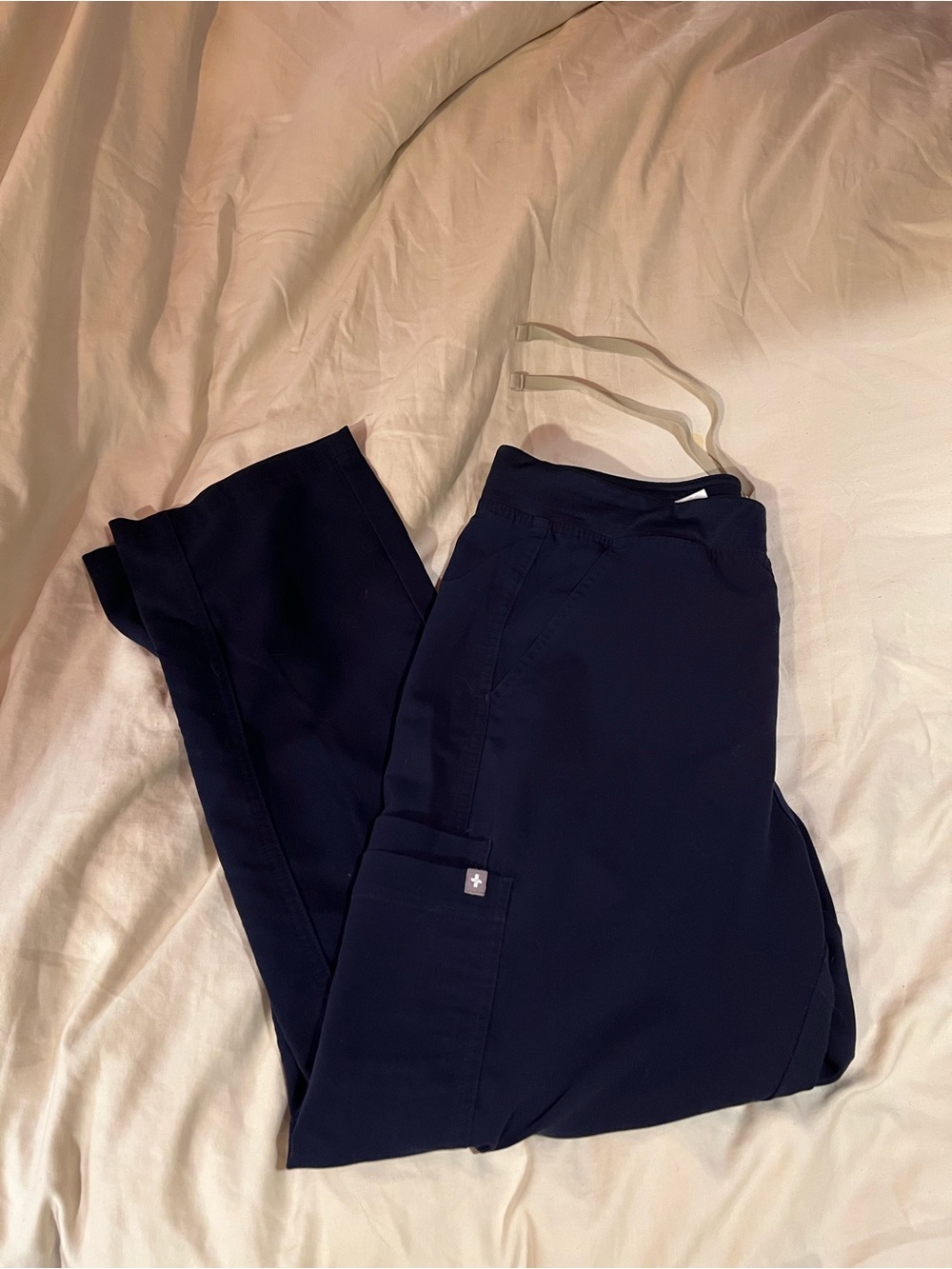 Men's Navy Straight-Leg FIGS scrub Pants